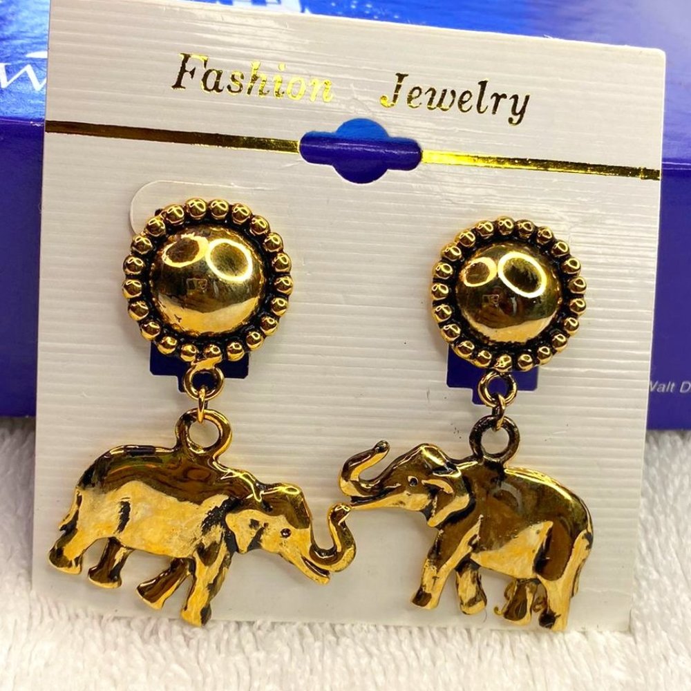 Classic clip-on Elephant Earings